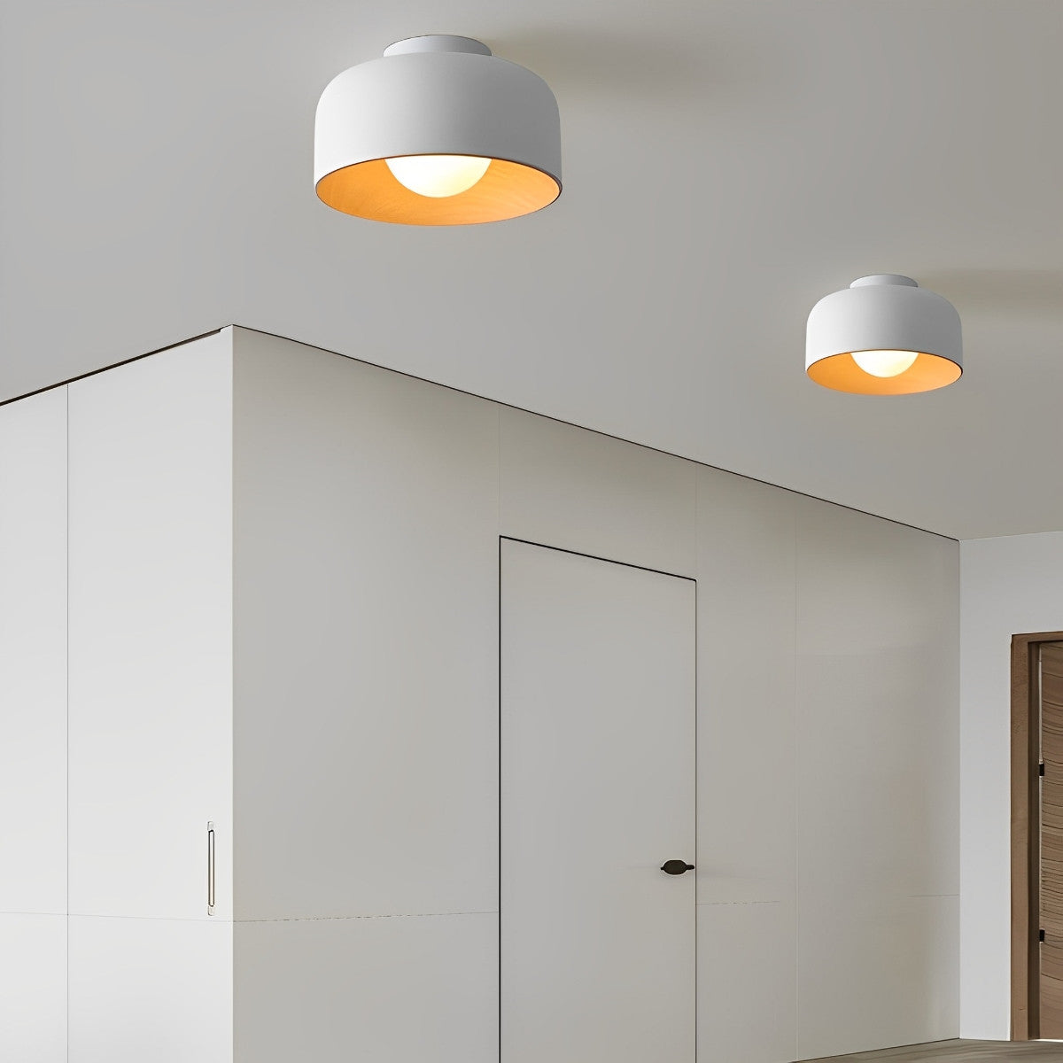Lágmarks skál LED loftljós flatt festingarljós kerti