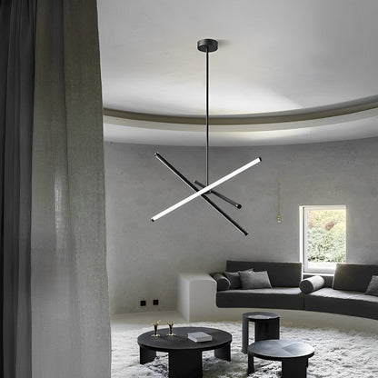 Lustre moderne plafonnier noir et blanc pour salon