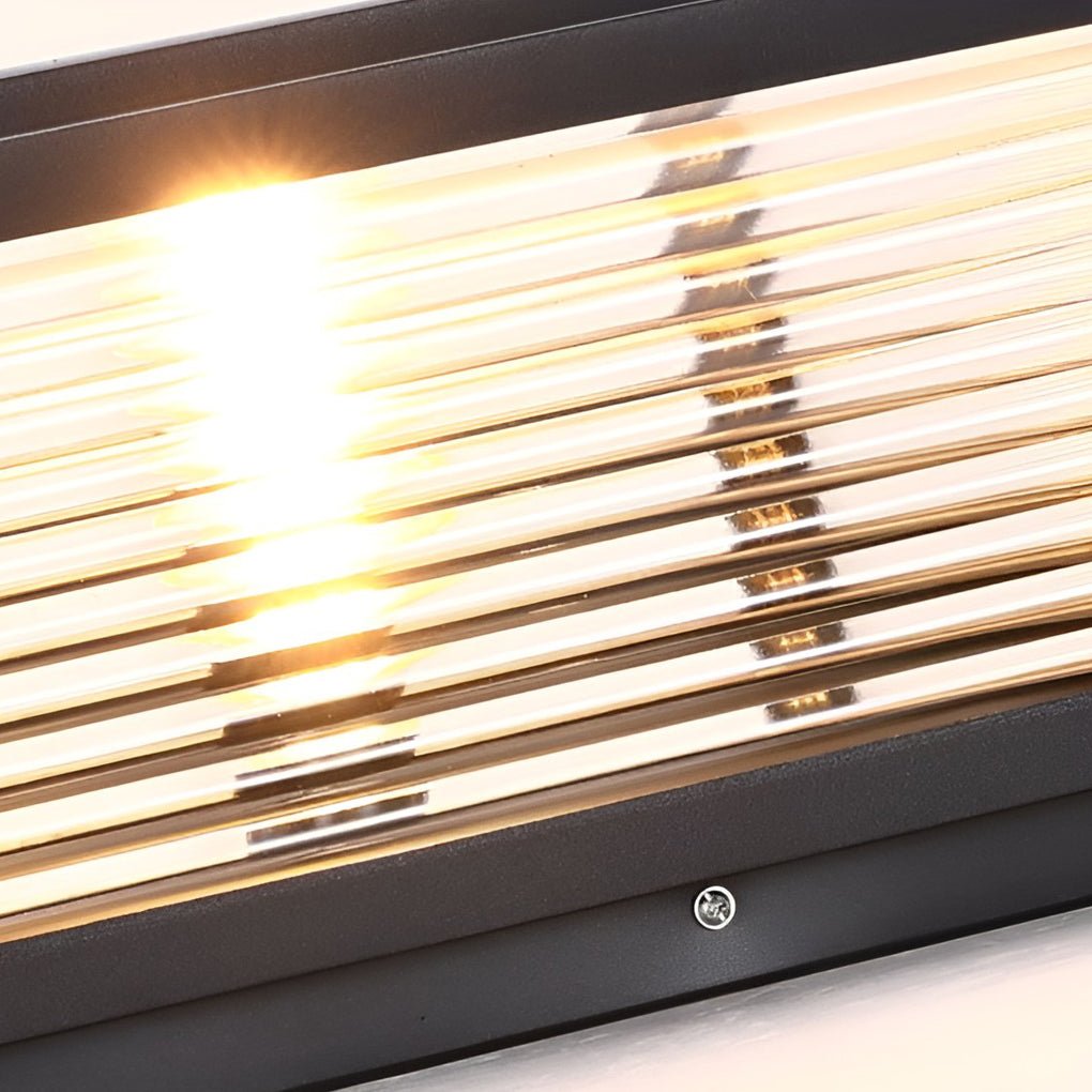 Poste contemporáneo impermeable para exteriores con luz solar para valla, pilar y terraza