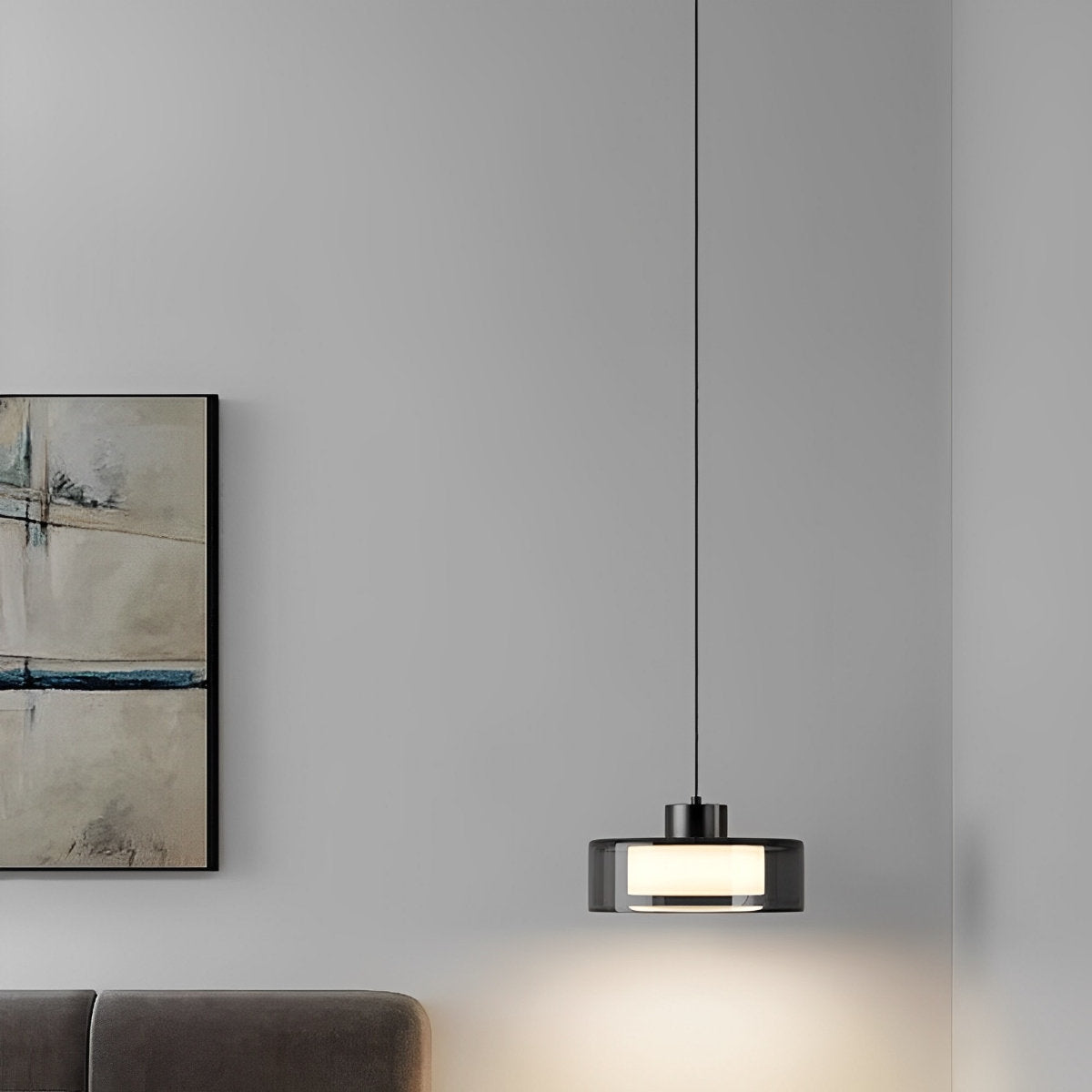 Modern Minimalist Chandelier Glass Brass Bedside Lighting