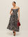 Off-Shoulder Floral Print Dress
