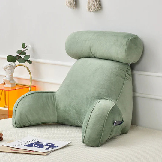 Backrest Pillow With Arms & Headrest