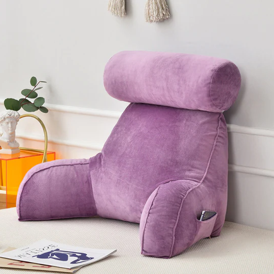 Backrest Pillow With Arms & Headrest