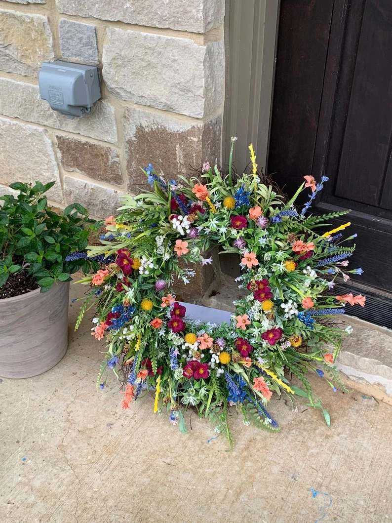 Texas Wildflower Wreath