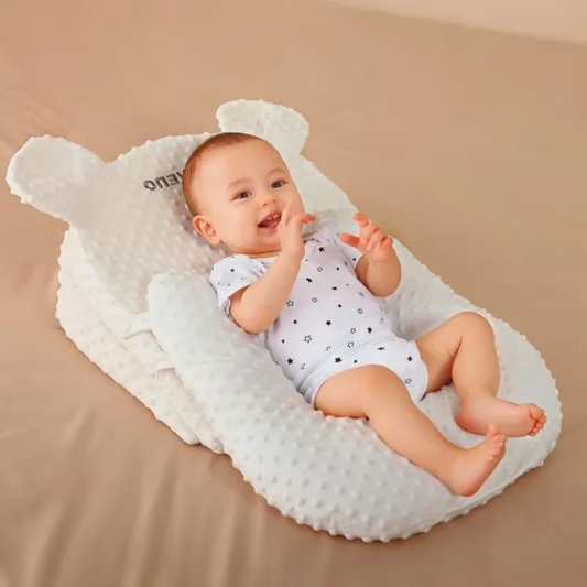 Newborn Baby Rest & Comfort Pillow: Anti-Roll and Reflux-Resistant Sleep Support