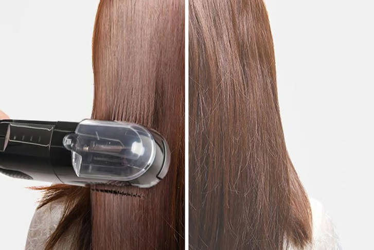 2-in-1 Hair Straightener & Split-End Trimmer Tool – Professional Salon-Grade Hair Care Device