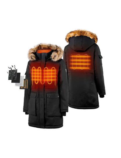 Damen beheizte Parka