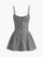 Plaid Button Front Cami Dress