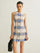 Plaid Halter Neck Button-Front Dress