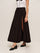 Pleated Split Skirt
