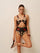 Printed Cutout One-Piece Swimsuit