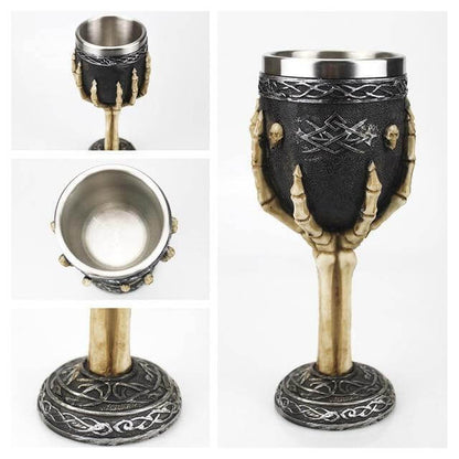 Stainless Steel Skull Gothic Goblet Cocktail Glass – Ventayo