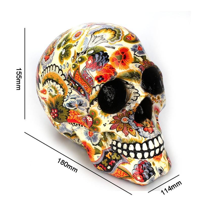 Creative Colorful Resin Skull Halloween Party Decoration – Ventayo