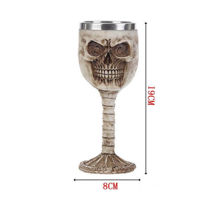 Stainless Steel Skull Gothic Goblet Cocktail Glass – Ventayo