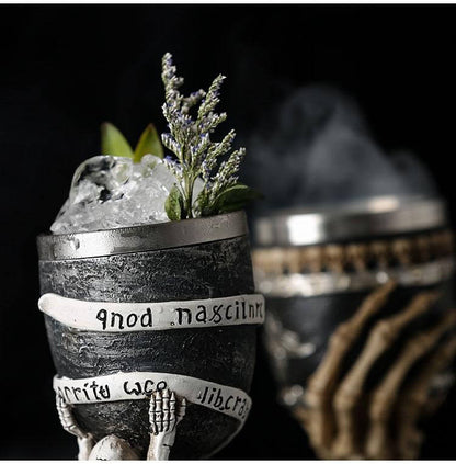 Stainless Steel Skull Gothic Goblet Cocktail Glass – Ventayo