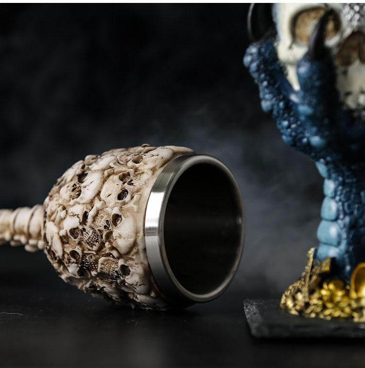 Stainless Steel Skull Gothic Goblet Cocktail Glass – Ventayo