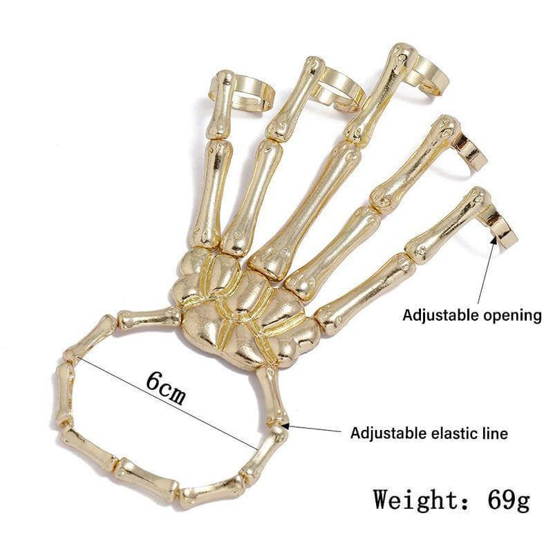 Skeleton Punk Halloween Finger Bracelet – Ventayo