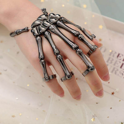 Skeleton Punk Halloween Finger Bracelet – Ventayo
