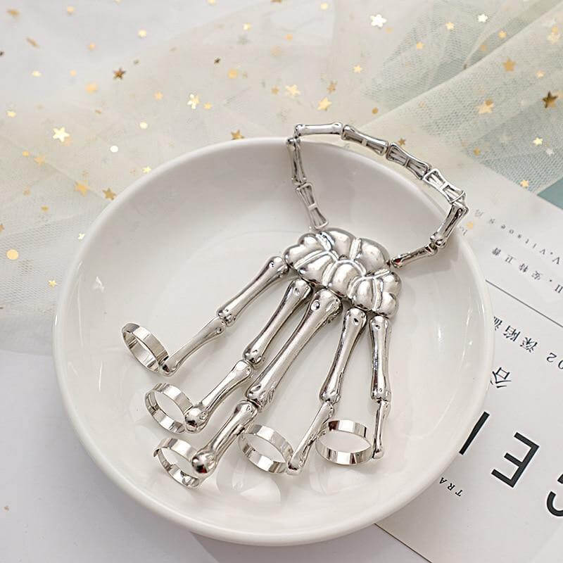 Skeleton Punk Halloween Finger Bracelet – Ventayo