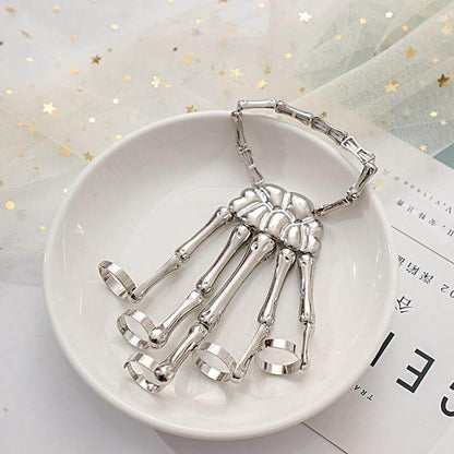 Skeleton Punk Halloween Finger Bracelet – Ventayo