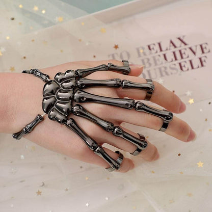 Skeleton Punk Halloween Finger Bracelet – Ventayo