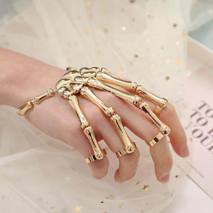 Skeleton Punk Halloween Finger Bracelet – Ventayo