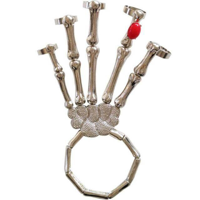 Skeleton Punk Halloween Finger Bracelet – Ventayo