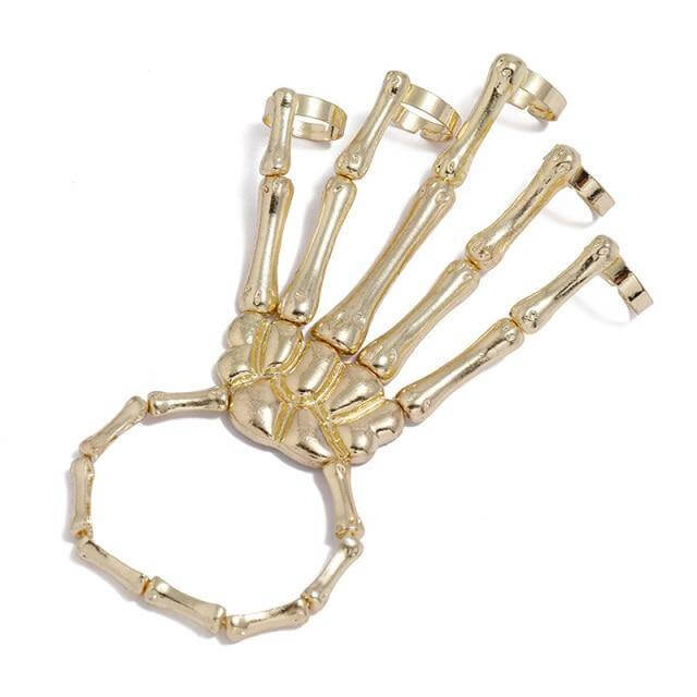Skeleton Punk Halloween Finger Bracelet – Ventayo