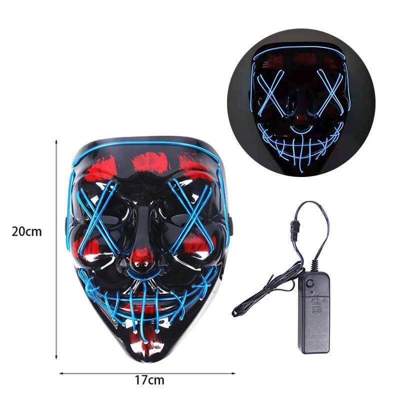 Neon Horror LED Party Halloween Mask – Ventayo