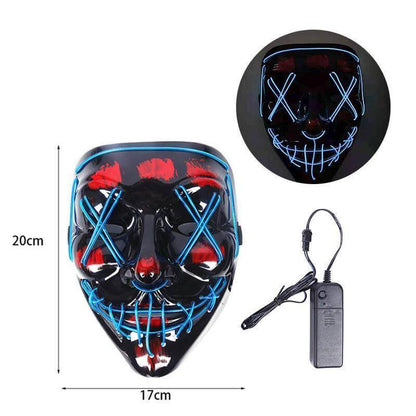 Neon Horror LED Party Halloween Mask – Ventayo