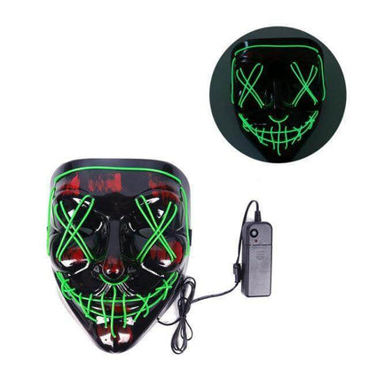 Neon Horror LED Party Halloween Mask – Ventayo
