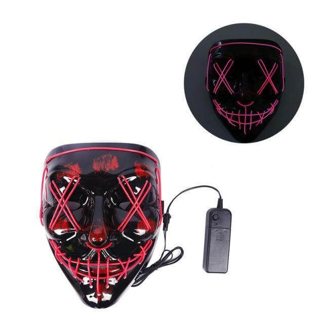Neon Horror LED Party Halloween Mask – Ventayo