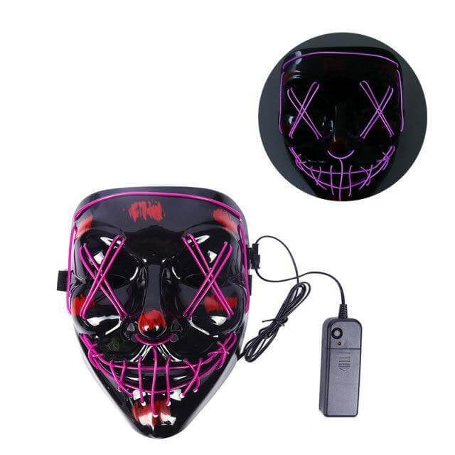 Neon Horror LED Party Halloween Mask – Ventayo