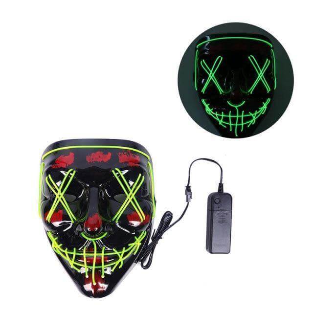 Neon Horror LED Party Halloween Mask – Ventayo