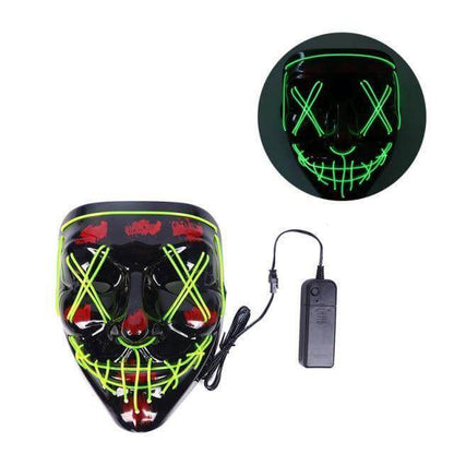 Neon Horror LED Party Halloween Mask – Ventayo
