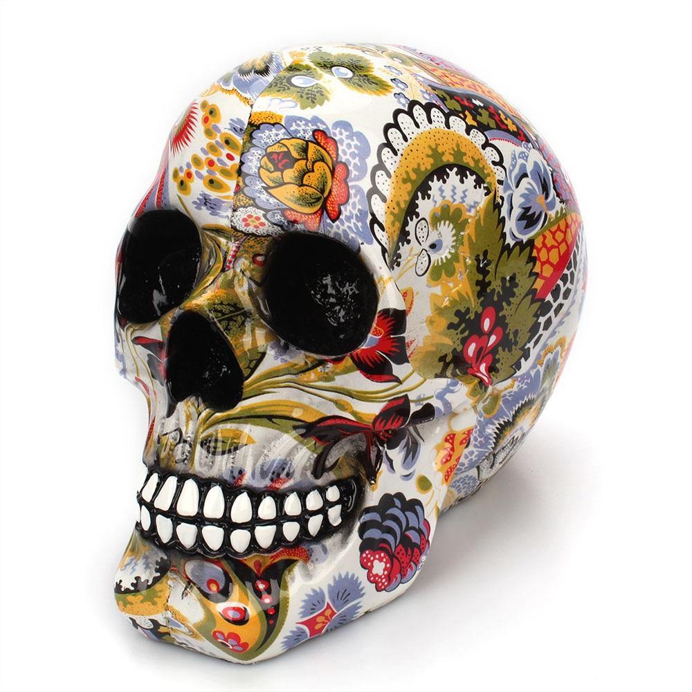 Creative Colorful Resin Skull Halloween Party Decoration – Ventayo