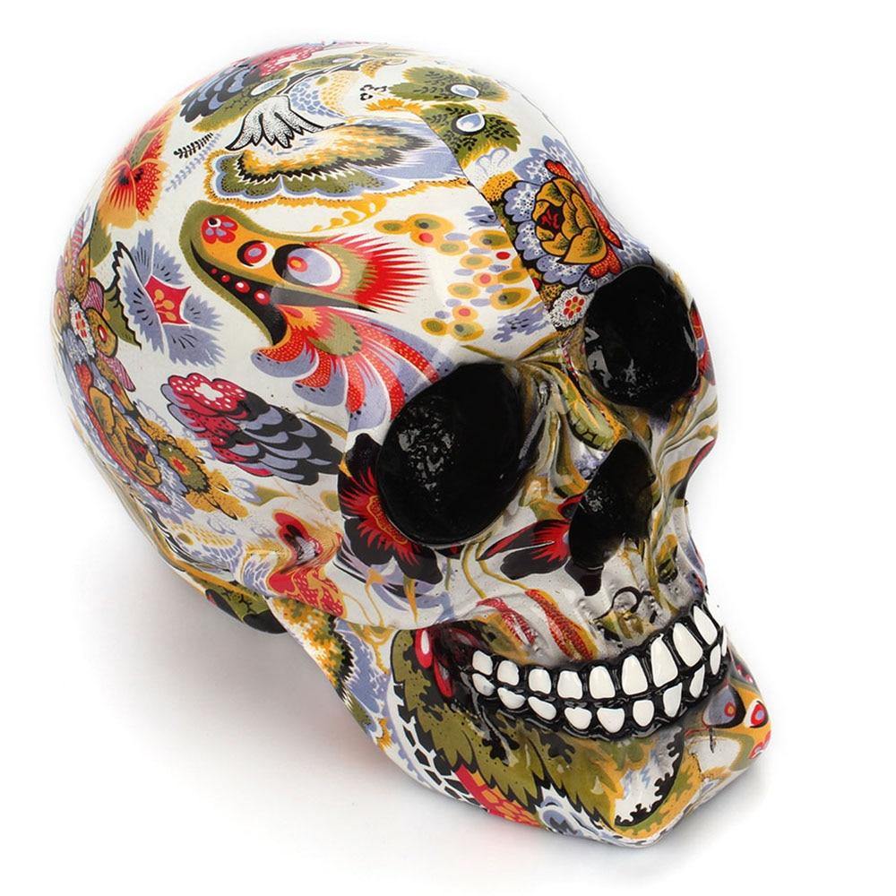 Creative Colorful Resin Skull Halloween Party Decoration – Ventayo