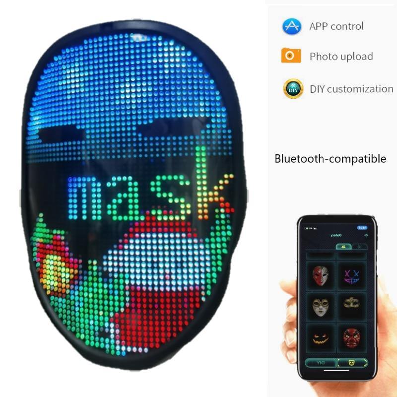 Led Luminous Face-Changing Bluetooth Glow Halloween Mask – Ventayo