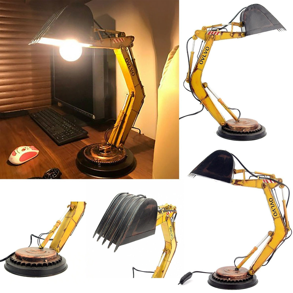 Unique Excavator Table Lamp – Ventayo