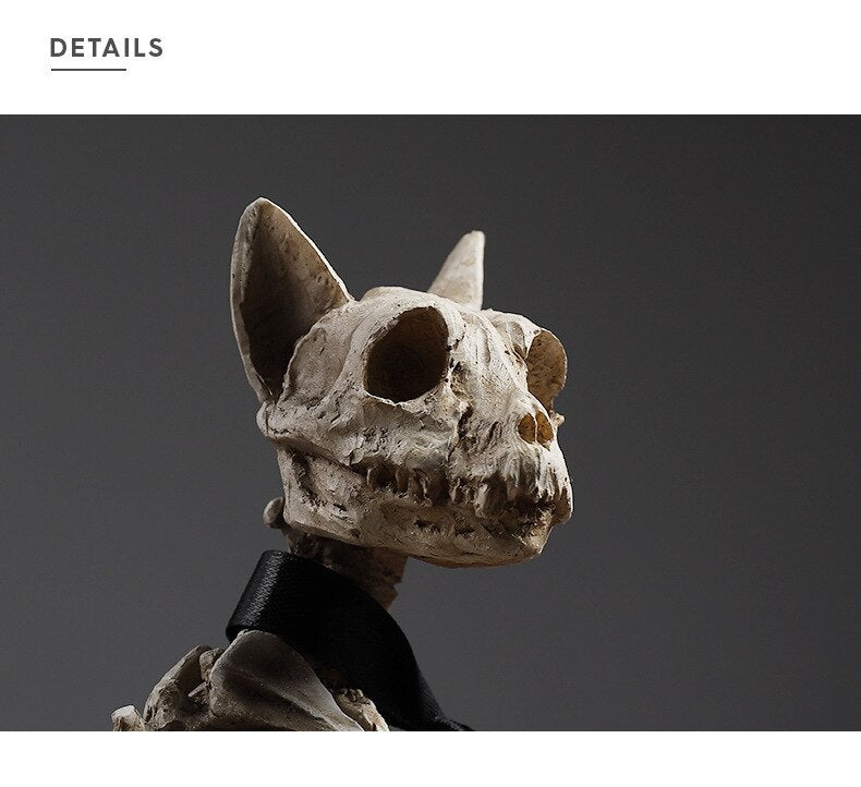 Retro Skull Dog Statue – Ventayo