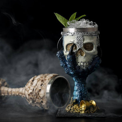 Stainless Steel Skull Gothic Goblet Cocktail Glass – Ventayo