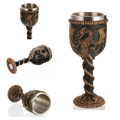 Stainless Steel Skull Gothic Goblet Cocktail Glass – Ventayo