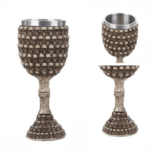 Stainless Steel Skull Gothic Goblet Cocktail Glass – Ventayo