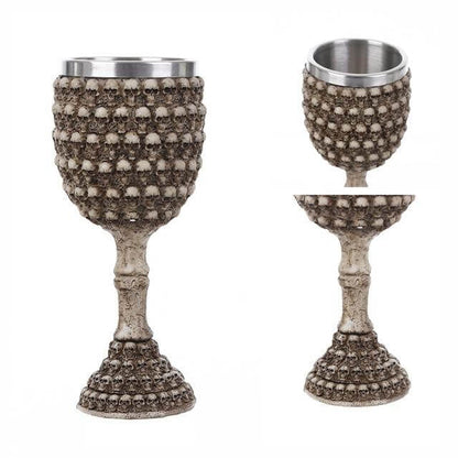 Stainless Steel Skull Gothic Goblet Cocktail Glass – Ventayo