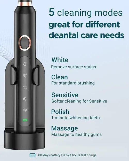 Rechargeable Ultrasonic Electric Toothbrush