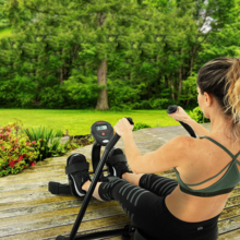 Adjustable Compact Seated Back Rowing Exercise Machine