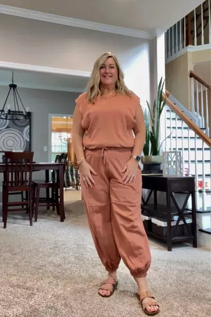 Renée - Elegant Backless Wide-Leg Jumpsuit For Women
