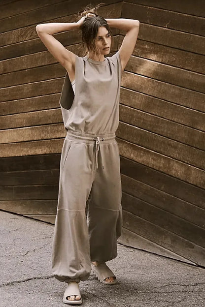 Renée - Elegant Backless Wide-Leg Jumpsuit For Women