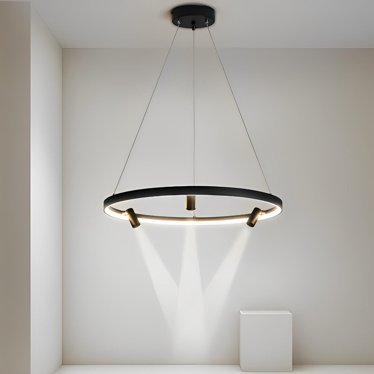Round Ring Creative LED Chandelier Hanging Lamp
