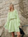 Ruffled Sleeve Chiffon Dress Without Belt